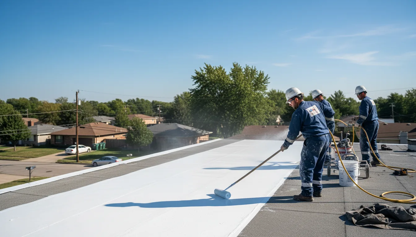 Commercial roof coating in Summitville, OH near me